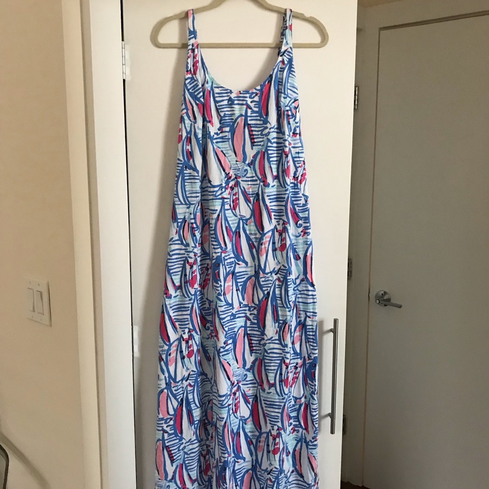 Lilly Pulitzer Boat Print Maxi